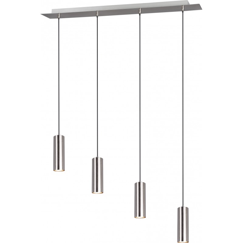 89,95 € Free Shipping | Hanging lamp Trio Marley 150×75 cm. Living room and bedroom. Modern Style. Metal casting. Matt nickel Color