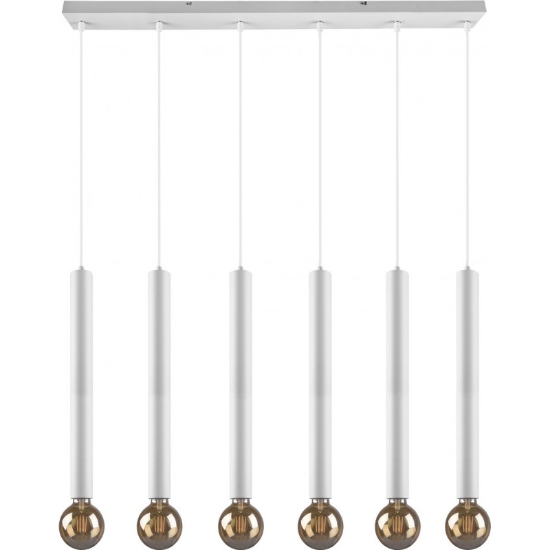 139,95 € Free Shipping | Hanging lamp Trio Clermont 150×110 cm. Living room and bedroom. Modern Style. Metal casting. White Color