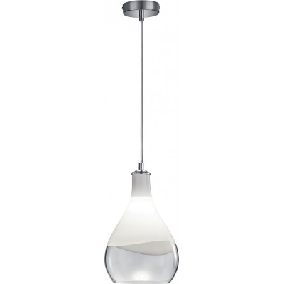 Lampe à suspension Trio Kingston Ø 20 cm. Métal. Couleur chromé