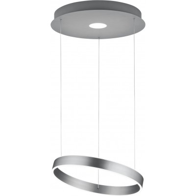 Lâmpada pendurada Trio Logan 45W 3000K Luz quente. Ø 54 cm. LED integrado Sala de estar e quarto. Estilo moderno. Metais. Cor níquel mate