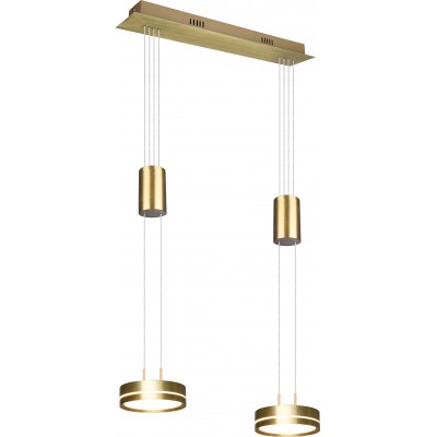 196,95 € Free Shipping | Hanging lamp Trio Franklin 9W 3000K Warm light. 150×55 cm. Adjustable height. integrated LED Living room and bedroom. Modern Style. Aluminum. Copper Color