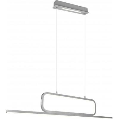 吊灯 Trio Aick 38W 3000K 暖光. 150×110 cm. 集成LED 客厅 和 卧室. 现代的 风格. 金属. 铝 颜色