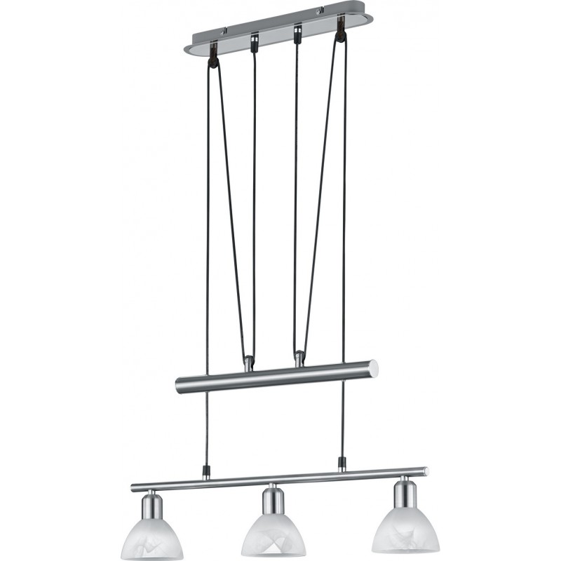 102,95 € Free Shipping | Hanging lamp Trio Levisto 5W 3000K Warm light. 160×61 cm. Adjustable height. Replaceable LED Living room and bedroom. Modern Style. Metal casting. Matt nickel Color