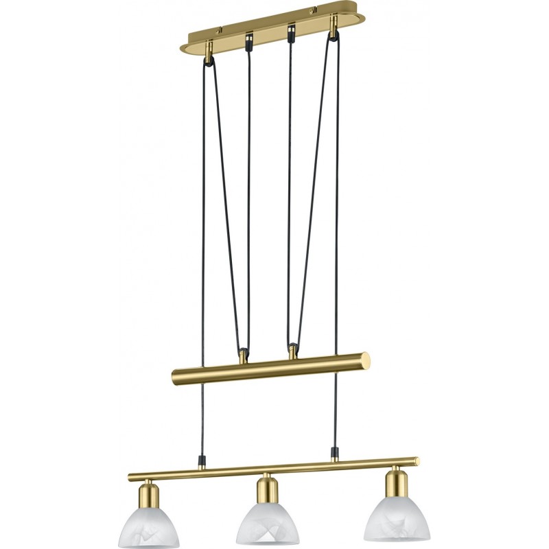 112,95 € Free Shipping | Hanging lamp Trio Levisto 5W 3000K Warm light. 160×61 cm. Adjustable height. Replaceable LED Living room and bedroom. Modern Style. Metal casting. Copper Color