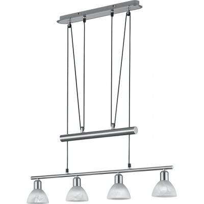 Lámpara colgante Trio Levisto 5W 3000K Luz cálida. 160×80 cm. Altura regulable. LED reemplazable Metal. Color níquel mate