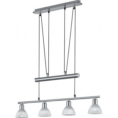吊灯 Trio Levisto 5W 3000K 暖光. 160×80 cm. 可调节高度。 可更换的 LED 客厅 和 卧室. 现代的 风格. 金属. 亚光镍 颜色