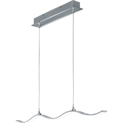 Lámpara colgante Trio Marius 25W 3000K Luz cálida. 150×100 cm. LED integrado Aluminio. Color aluminio