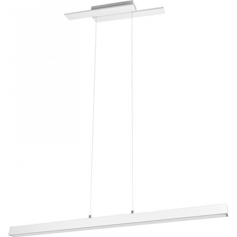 93,95 € Free Shipping | Hanging lamp Trio Belfast 44W 4000K Neutral light. 150×116 cm. Integrated LED Living room and bedroom. Modern Style. Metal casting. White Color
