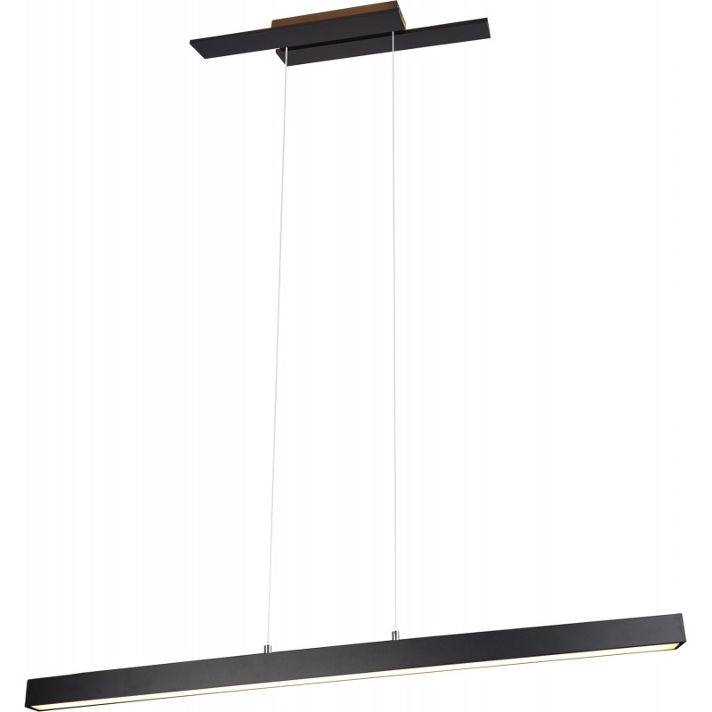 164,95 € Free Shipping | Hanging lamp Trio Belfast 44W 3000K Warm light. 150×116 cm. Integrated LED Living room and bedroom. Modern Style. Metal casting. Black Color