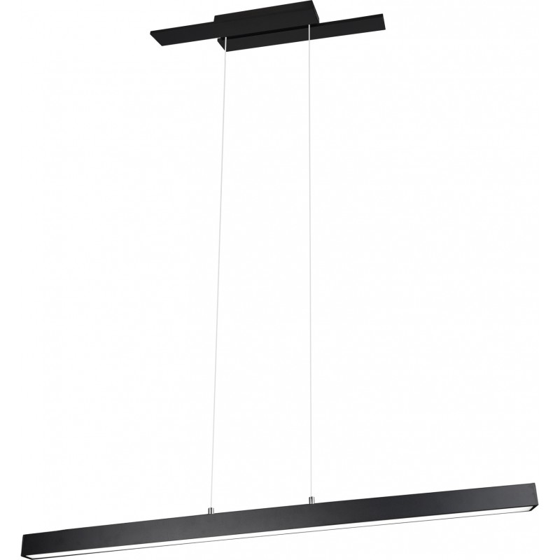 175,95 € Free Shipping | Hanging lamp Trio Belfast 44W 3000K Warm light. 150×116 cm. Integrated LED Living room and bedroom. Modern Style. Metal casting. Black Color