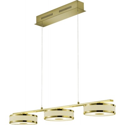 吊灯 Trio Agento 7.5W 3000K 暖光. 160×90 cm. 集成LED 客厅 和 卧室. 现代的 风格. 金属. 铜 颜色