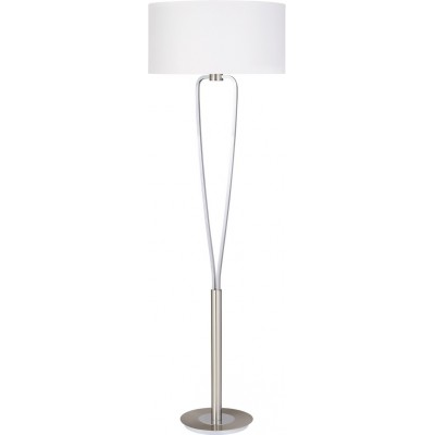 177,95 € Spedizione Gratuita | Lampada da pavimento Trio Paris II Ø 50 cm. Metallo. Colore nichel opaco