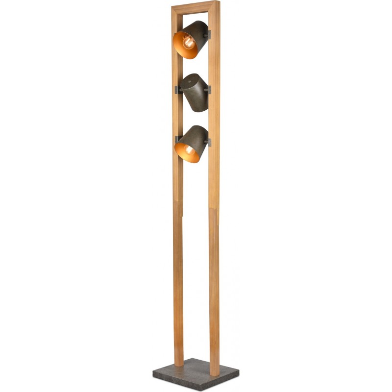 191,95 € Kostenloser Versand | Stehlampe Trio Bell 150×25 cm. Wohnzimmer und schlafzimmer. Jahrgang Stil. Metall. Altes nickel Farbe