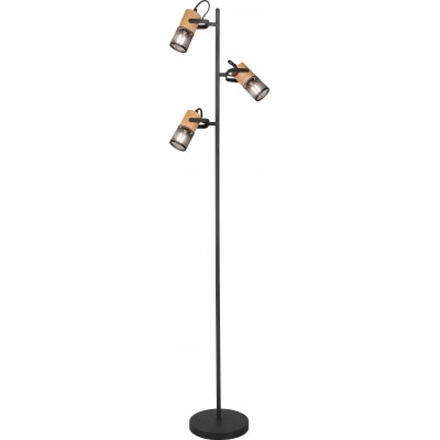 101,95 € Kostenloser Versand | Stehlampe Trio Tosh Ø 23 cm. Metall. Schwarz Farbe