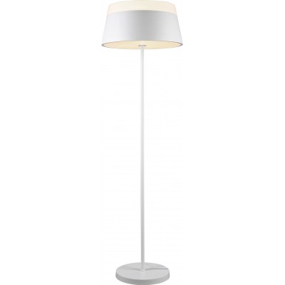 Floor lamp Trio Baroness Ø 45 cm. Living room and bedroom. Modern Style. Metal casting. White Color
