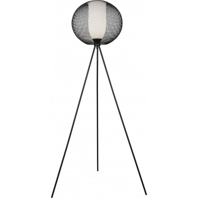 Lámpara de pie Trio Filo Ø 57 cm. Salón y dormitorio. Estilo moderno. Metal. Color negro