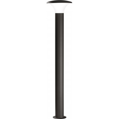发光信标 Trio Kongo 5W 3000K 暖光. Ø 26 cm. 垂直杆灯具。 可更换的 LED 阳台 和 花园. 现代的 风格. 铸铝. 无烟煤 颜色