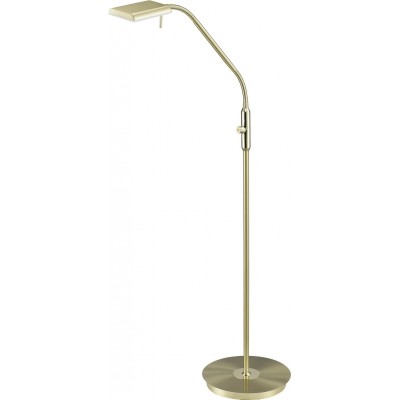 163,95 € Free Shipping | Floor lamp Trio Bergamo 12W 3000K Warm light. 135×27 cm. Flexible. Integrated LED Living room and bedroom. Modern Style. Metal casting. Copper Color