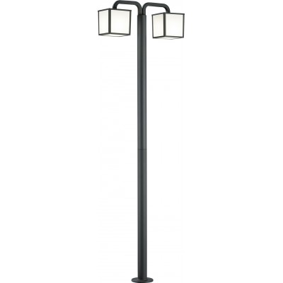 发光信标 Trio Cubango 5W 3000K 暖光. 200×62 cm. 垂直杆灯具。 可更换的 LED 阳台 和 花园. 现代的 风格. 铸铝. 无烟煤 颜色