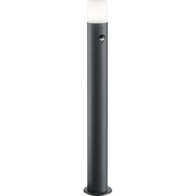 82,95 € Free Shipping | Luminous beacon Trio Hoosic Ø 12 cm. Vertical pole luminaire. Motion sensor Terrace and garden. Modern Style. Cast aluminum. Anthracite Color