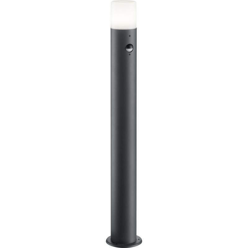 77,95 € Free Shipping | Luminous beacon Trio Hoosic Ø 12 cm. Vertical pole luminaire. Motion sensor Terrace and garden. Modern Style. Cast aluminum. Anthracite Color
