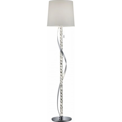 317,95 € Free Shipping | Floor lamp Trio Cannes II Ø 38 cm. Living room and bedroom. Modern Style. Metal casting. Plated chrome Color