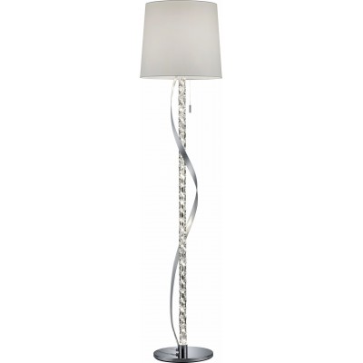 302,95 € Kostenloser Versand | Stehlampe Trio Cannes II Ø 38 cm. Metall. Überzogenes chrom Farbe