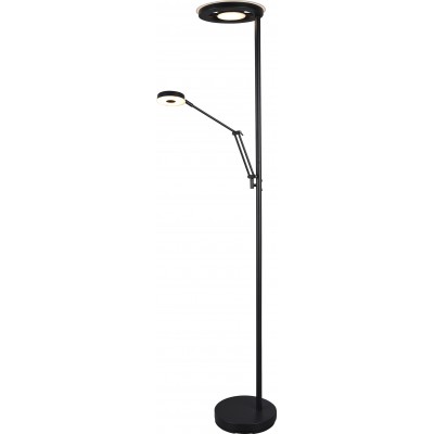221,95 € Free Shipping | Floor lamp Trio Barrie 32W Ø 30 cm. White LED with adjustable color temperature. Directional light Living room and bedroom. Modern Style. Metal casting. Black Color