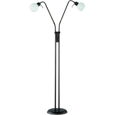 56,95 € Spedizione Gratuita | Lampada da pavimento Trio Freddy 4W 3000K Luce calda. 125×24 cm. LED sostituibili. Flessibile Soggiorno e camera da letto. Stile rustico. Metallo. Colore ossido