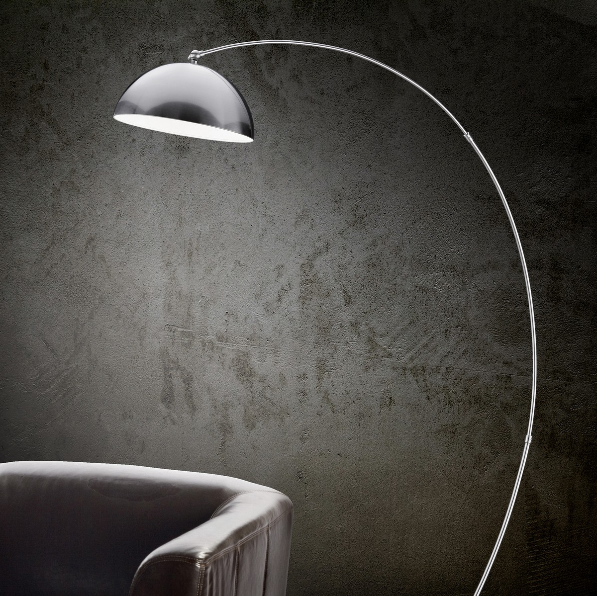 121,95 € Envoi gratuit | Lampadaire Trio Florestan 4.5W 3000K Lumière chaude. Ø 32 cm. LED dimmable Métal. Couleur nickel mat