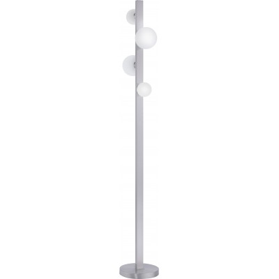 165,95 € Free Shipping | Floor lamp Trio Dicapo 3W Ø 22 cm. Dimmable multicolor RGBW LED. Remote control. WiZ Compatible Metal casting. Matt nickel Color