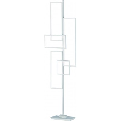 Lampada da pavimento Trio Tucson 44W 3000K Luce calda. 161×45 cm. LED integrato Metallo. Colore bianca