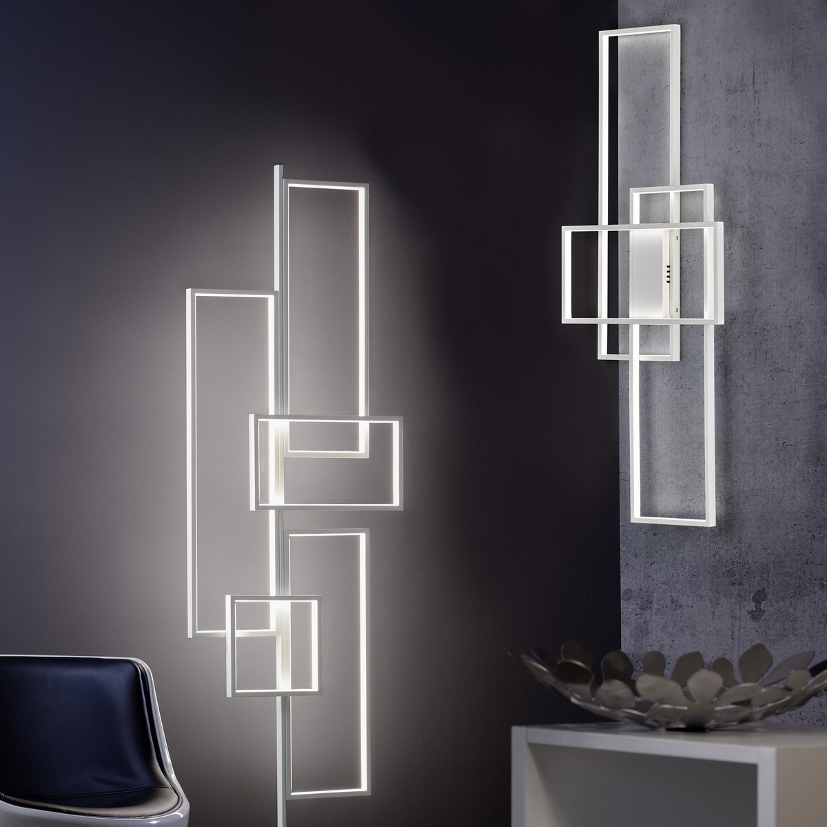 178,95 € Envío gratis | Lámpara de pie Trio Tucson 44W 3000K Luz cálida. 161×45 cm. LED integrado Metal. Color blanco