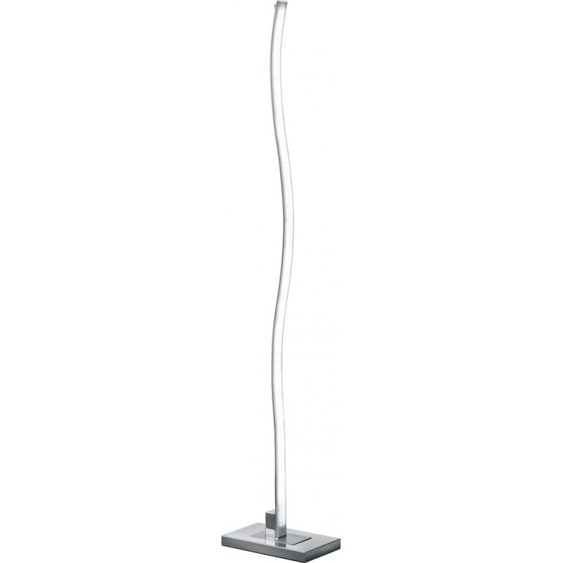 106,95 € Free Shipping | Floor lamp Trio Marius 25W 3000K Warm light. 132×25 cm. Integrated LED Living room and bedroom. Modern Style. Aluminum. Aluminum Color