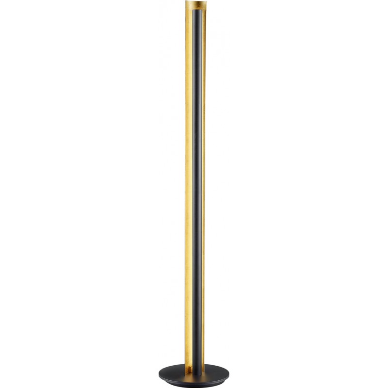 176,95 € Free Shipping | Floor lamp Trio Texel 15W 3000K Warm light. Ø 25 cm. Integrated LED Living room and bedroom. Modern Style. Metal casting. Black Color