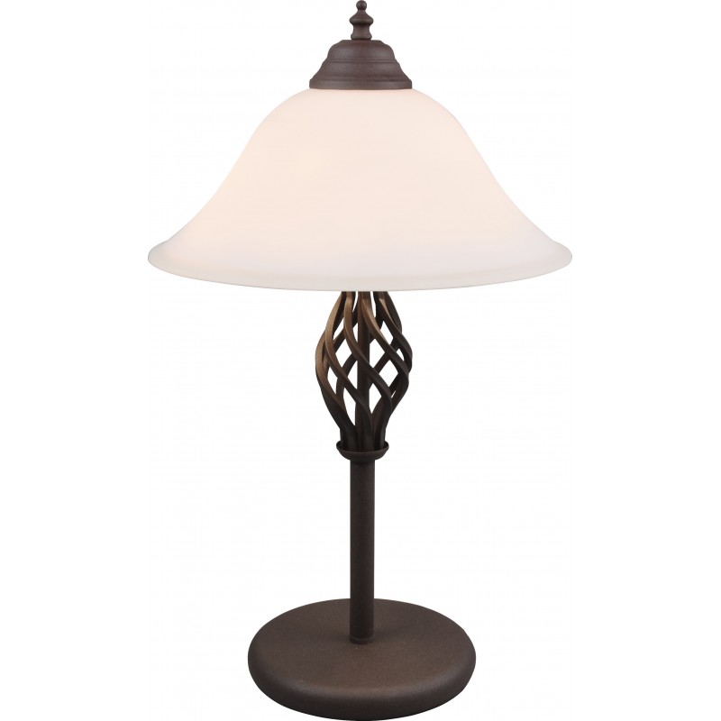 79,95 € Free Shipping | Table lamp Trio Rustica Ø 31 cm. Living room and bedroom. Rustic Style. Metal casting. Oxide Color