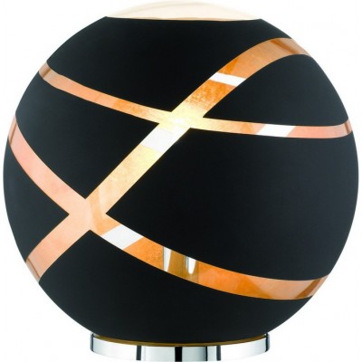 Lampada da tavolo Trio Faro Ø 30 cm. Bicchiere. Colore nero