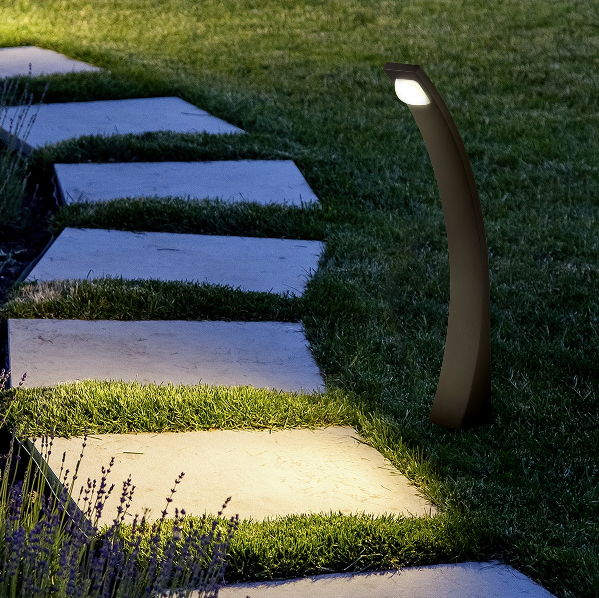 127,95 € Envio grátis | Farol luminoso Trio Seine 6.5W 3000K Luz quente. 57×8 cm. Luminária de poste vertical. LED integrado Alumínio fundido. Cor antracite