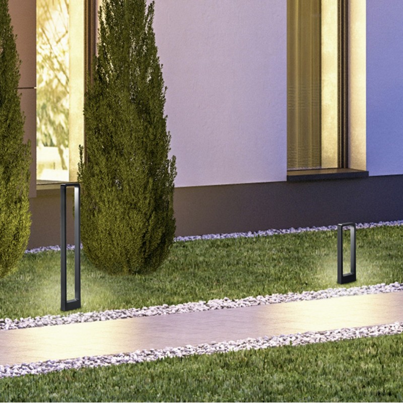 133,95 € Free Shipping | Luminous beacon Trio Reno 4.5W 3000K Warm light. 50×16 cm. Vertical pole luminaire. Integrated LED Terrace and garden. Modern Style. Cast aluminum. Anthracite Color