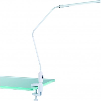 Lámpara de escritorio Trio Vario 3.7W 3000K Luz cálida. 65×4 cm. Flexo. Lámpara de pinza. LED integrado Salón, dormitorio y oficina. Estilo moderno. Metal. Color blanco