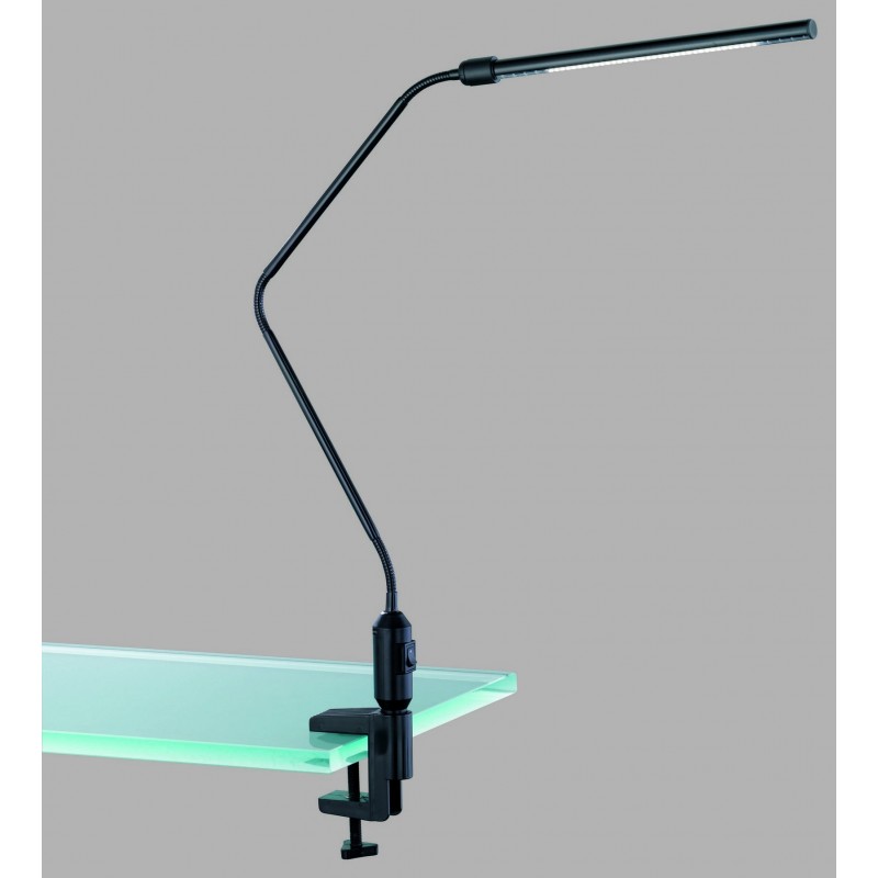 65,95 € Free Shipping | Desk lamp Trio Vario 3.7W 3000K Warm light. 65×4 cm. Flex. Clamp lamp. Integrated LED Office. Modern Style. Metal casting. Black Color