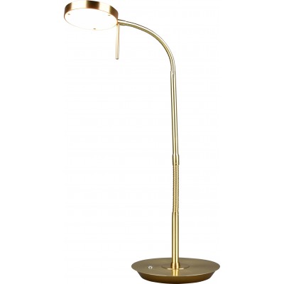 Lampe de bureau Trio Monza 12W 57×46 cm. LED blanche à température de couleur réglable. Souple Salle et chambre. Style moderne. Métal. Couleur cuivre