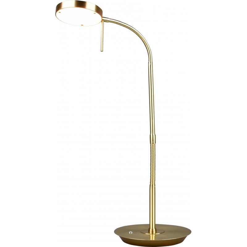 132,95 € Free Shipping | Desk lamp Trio Monza 12W 57×46 cm. White LED with adjustable color temperature. Flexible Living room and bedroom. Modern Style. Metal casting. Copper Color