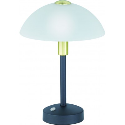 Lampada da tavolo Trio Donna 4W 3000K Luce calda. Ø 22 cm. LED integrato. Funzione touch Soggiorno e camera da letto. Stile moderno. Metallo. Colore nero