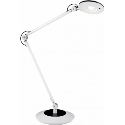 Desk lamp Trio Roderic 6W 3000K Warm light. 50×19 cm. Integrated LED Living room, bedroom and office. Modern Style. Metal casting. White Color