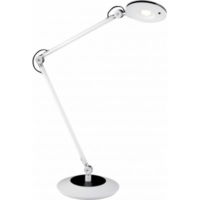 Lampe de bureau Trio Roderic 6W 3000K Lumière chaude. 50×19 cm. LED intégrée Salle, chambre et bureau. Style moderne. Métal. Couleur blanc