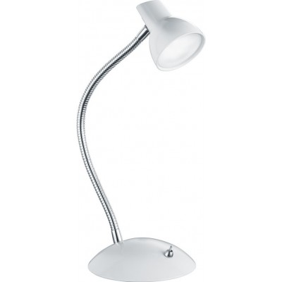 Desk lamp Trio Kolibri 4.5W 3000K Warm light. 35×14 cm. Integrated LED Kids zone and office. Design Style. Metal casting. White Color