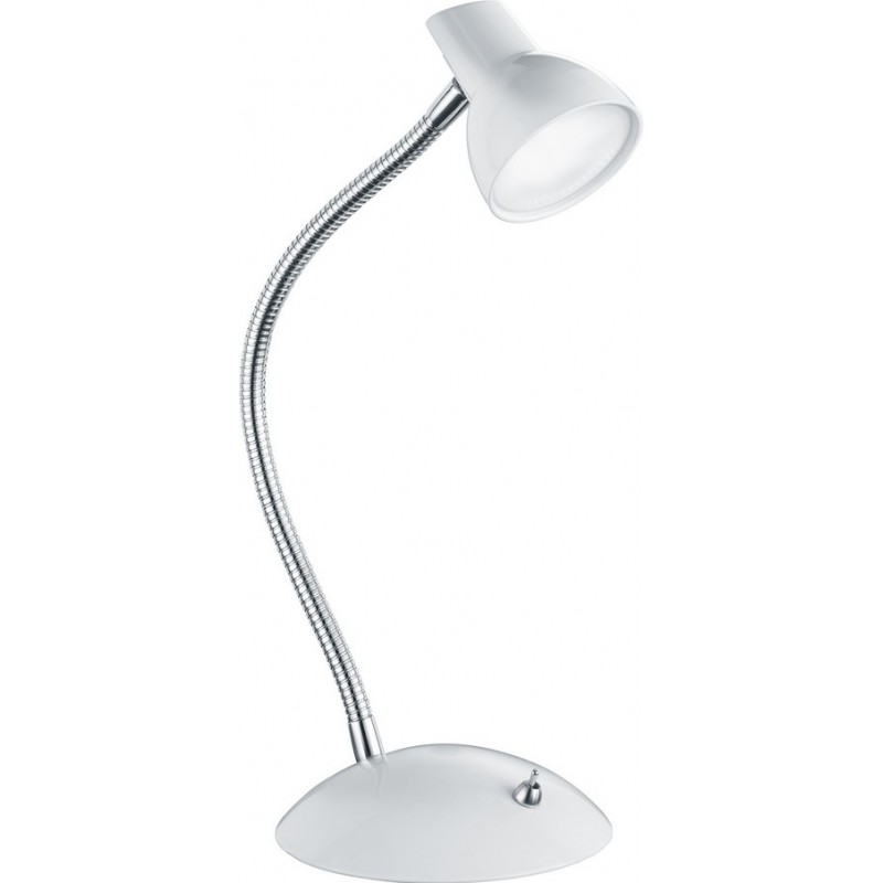 19,95 € Free Shipping | Desk lamp Trio Kolibri 4.5W 3000K Warm light. 35×14 cm. Integrated LED Kids zone and office. Design Style. Metal casting. White Color