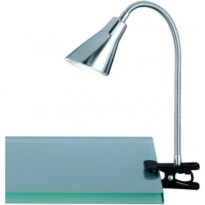 18,95 € Free Shipping | Desk lamp Trio Preto 3.8W 3100K Warm light. 40×8 cm. Clamp lamp. Integrated LED. Flexible Kids zone and office. Modern Style. Plastic and polycarbonate. Matt nickel Color