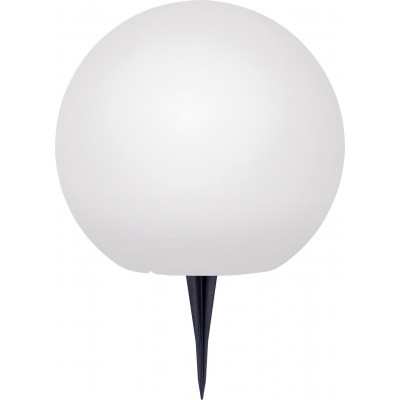 Decorative lighting Trio Nector 8.5W Ø 40 cm. Luminous sphere with spike for fixing to the ground. Dimmable multicolor RGBW LED. Remote control. WiZ Compatible Terrace and garden. Modern Style. Plastic and Polycarbonate. White Color
